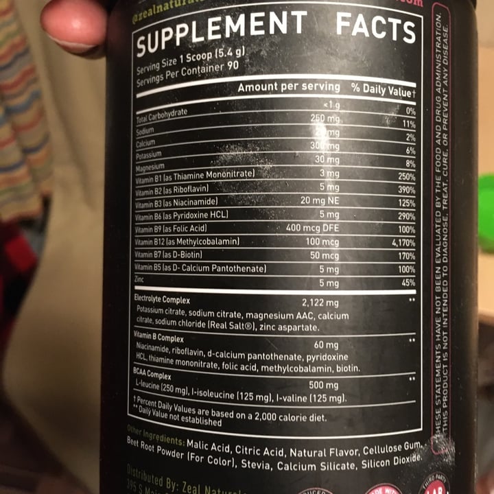 photo of Zeal naturals Enhanced Electrolytes shared by @zoiammj on  19 Jan 2022 - review