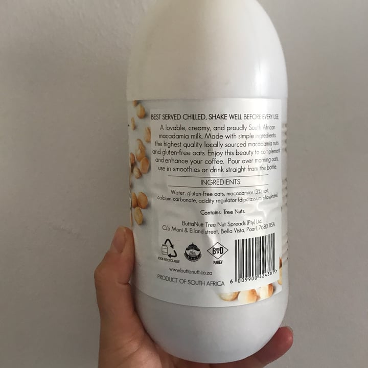 photo of ButtaNutt Macadamia Milk Original shared by @meganimal on  08 Nov 2021 - review