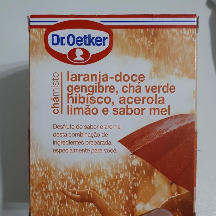 photo of Dr. Oetker Chá De Laranja Doce, Gengibre, Chá Verde, Hibisco, Acerola, Limão E Mel shared by @deadea on  05 Jul 2022 - review