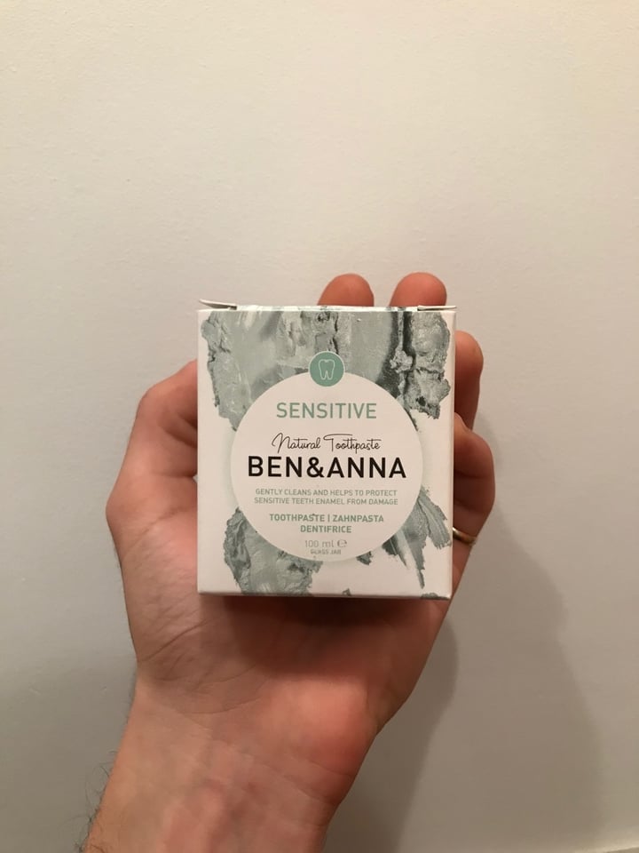 photo of Ben & Anna Sensitive Toothpaste shared by @xyzthomson on  29 Dec 2019 - review