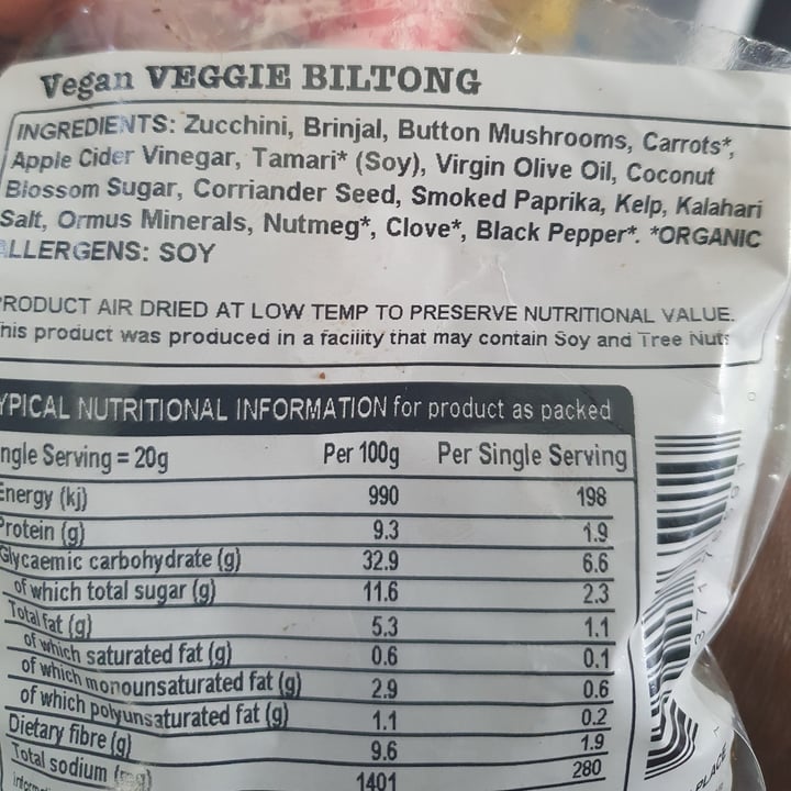 review photo of Earthshine Veggie Biltong shared by @josphua on 09 Mar 2021 - review