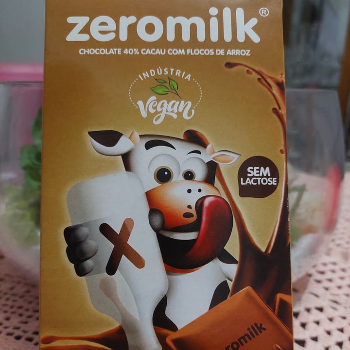 photo of Zeromilk Chocolate 40% Cacau com Flocos de Arroz shared by @fabianamonteiro on  01 May 2022 - review