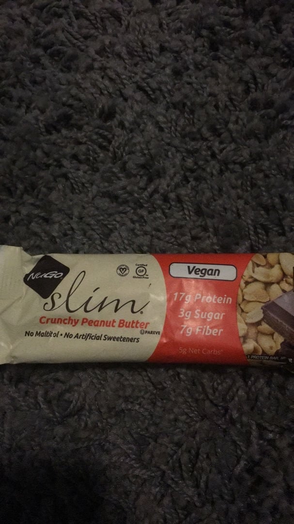 photo of NuGo NuGo Slim Crunchy Peanut Butter 17g protein shared by @hofmanemily on  04 Dec 2019 - review