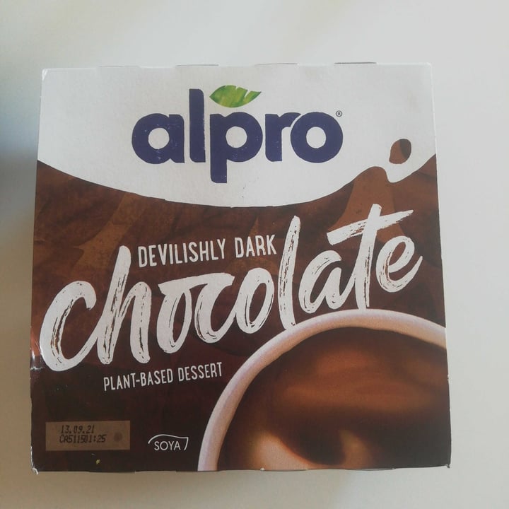 review photo of Alpro Devilishly Dark Chocolate Plant-based Dessert shared by @rebvelvet on 11 Feb 2021 - review