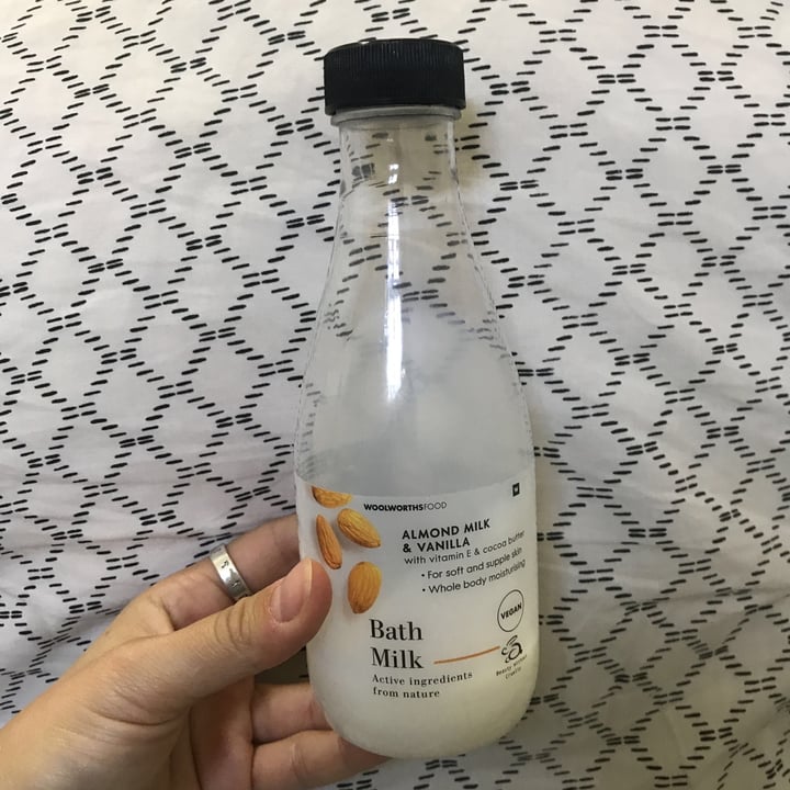 photo of Woolworths Bath milk Almond and Vanilla shared by @meganimal on  14 Apr 2021 - review