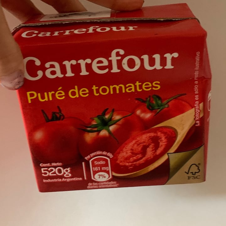 photo of Carrefour Puré de Tomates shared by @pollyrossetti on  02 Oct 2021 - review