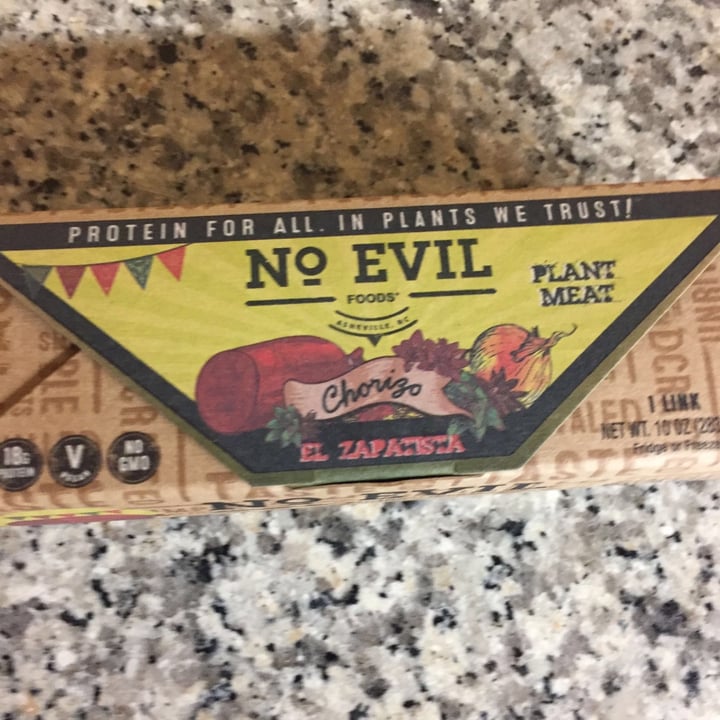 photo of No Evil Foods Chorizo shared by @thathigginsguy on  06 Nov 2020 - review