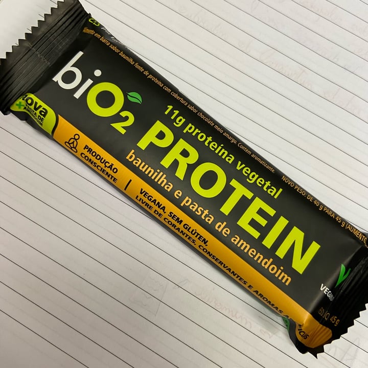 review photo of biO2 Barra De ProteĂna Baunilha E Pasta De Amendoim shared by @vegyogui on 23 Aug 2022 - review