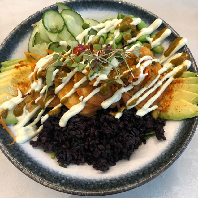 Foto do prato “Kimchi Tortilla Bowl”