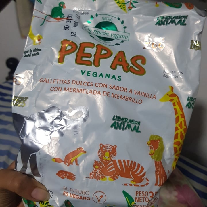 photo of Un Rincón Vegano Pepas Galletitas Dulces con Sabor a Vainilla con Mermelada de Membrillo shared by @ferortiz on  17 Mar 2021 - review