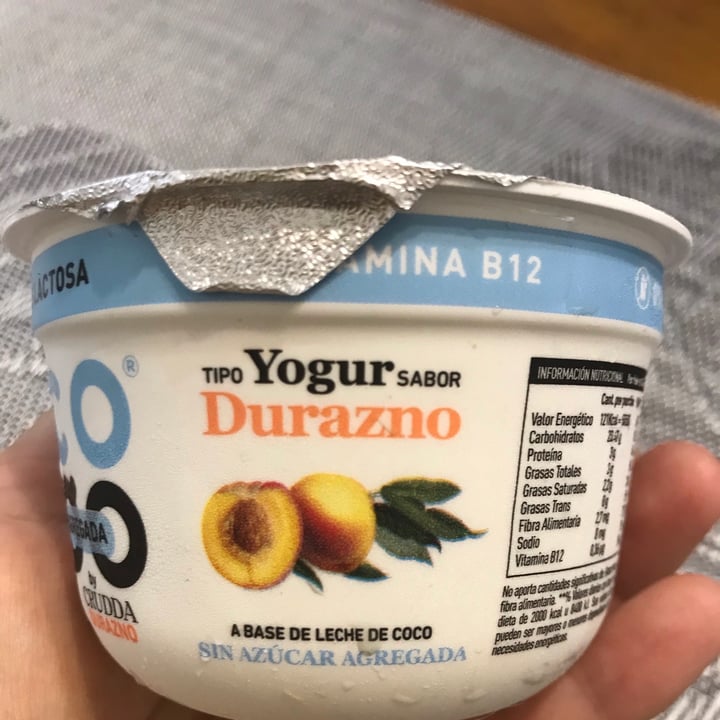 photo of Crudda Yogur a Base de Coco sabor Durazno Sin Azúcar Agregada shared by @ladybiird on  09 Feb 2021 - review