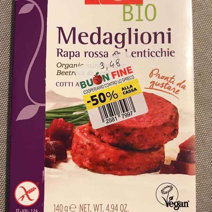 review photo of Germinal Bio Medaglioni Di Rapa Rossa E Lenticchie shared by @francesca1993 on 28 Nov 2022 - review
