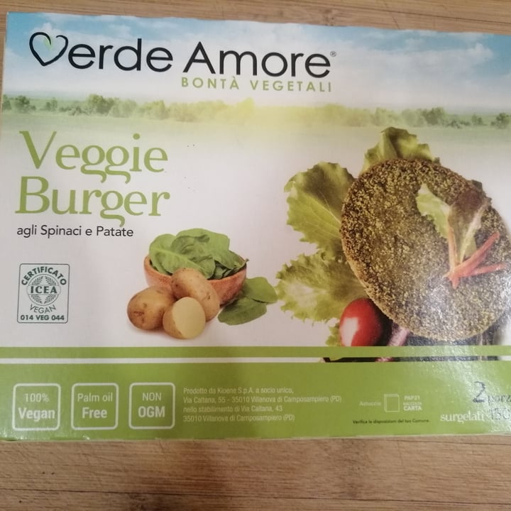 review photo of Verde Amore Veggie burger spinaci e patate shared by @meti on 26 Sep 2022 - review