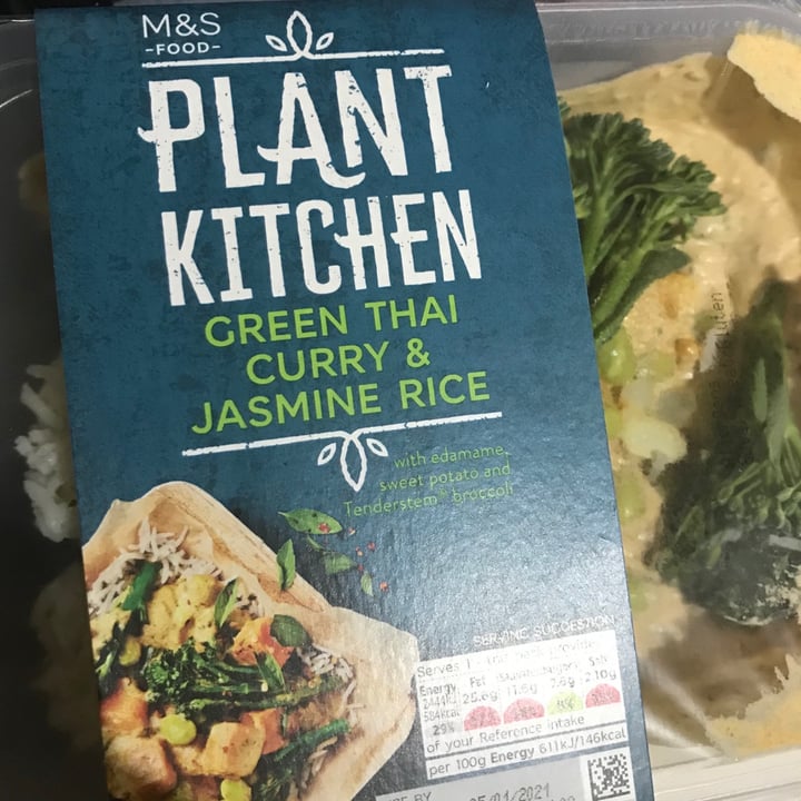 photo of Plant Kitchen (M&S) Green Thai Curry and Jasmine Rice shared by @angelame on  08 Jan 2021 - review