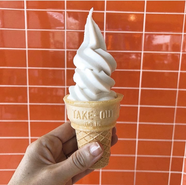 photo of Earth Burger Coconut Soft Serve shared by @passportvegan on  24 Jan 2020 - review