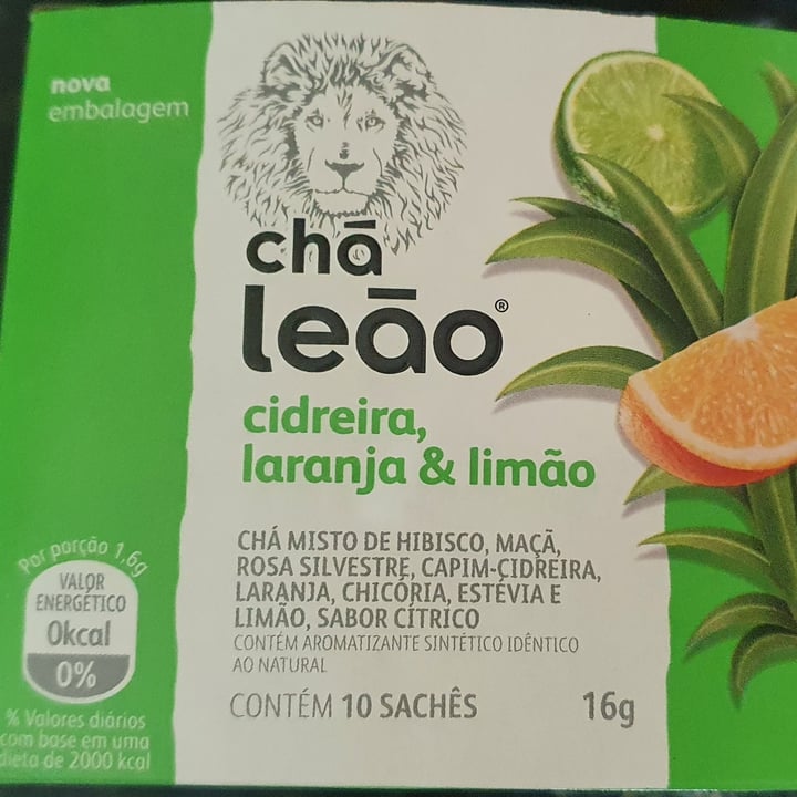 photo of Chá Leão Cha De Cidreira, Laranja E Limao shared by @fefisiqueira on  22 Apr 2022 - review