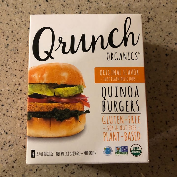 photo of Qrunch Organics Quinoa Burgers shared by @annettej on  07 Oct 2020 - review