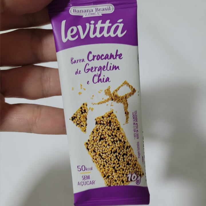 photo of Banana brasil Levitta Barra crocante Gergelin e Chia shared by @grazibroch on  12 May 2022 - review