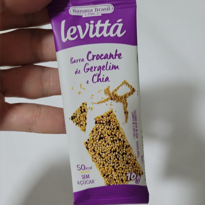 review photo of Banana brasil Levitta Barra crocante Gergelin e Chia shared by @grazibroch on 12 May 2022 - review