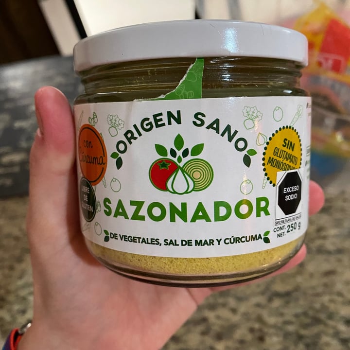 photo of Origen sano Sazonador de Vegetales Sal de Mar y Cúrcuma shared by @shizomaru on  01 Sep 2021 - review