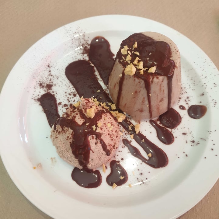 review photo of Vegania Veggie Bar Carabanchel Panacotta con mousse de chocolate shared by @olgaaa on 27 Jun 2021 - review