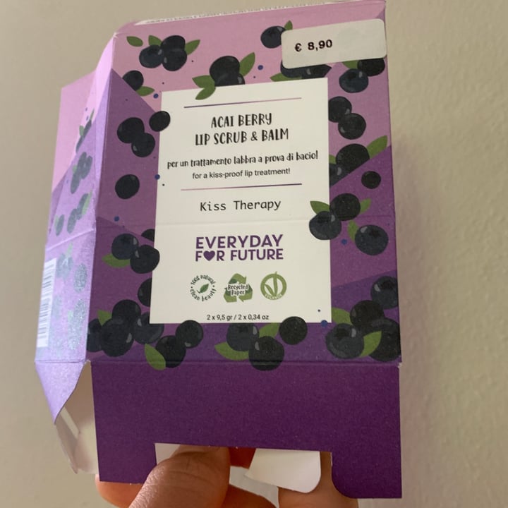 photo of Everyday for future Berry lip balm and scrub shared by @mgiallo on  24 May 2022 - review