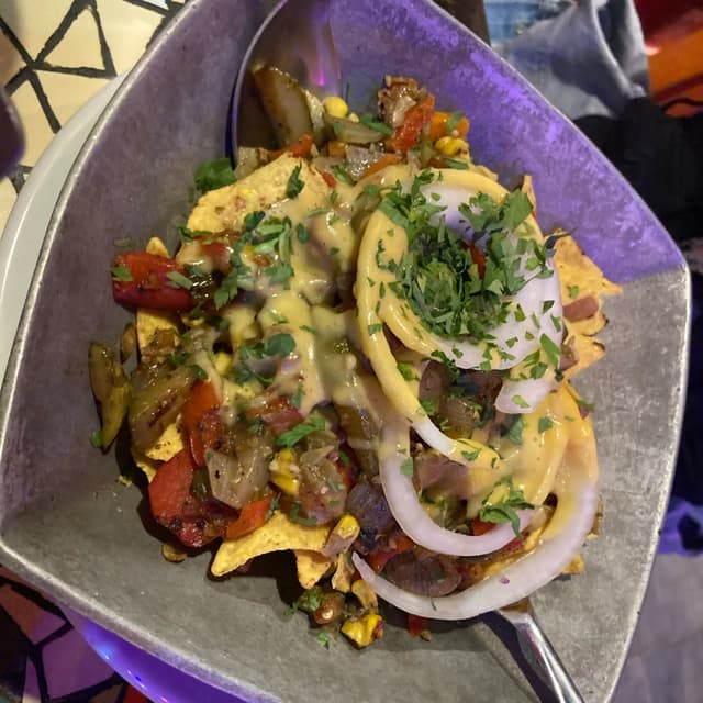 Photo of the dish “Chilaquies Veganos”