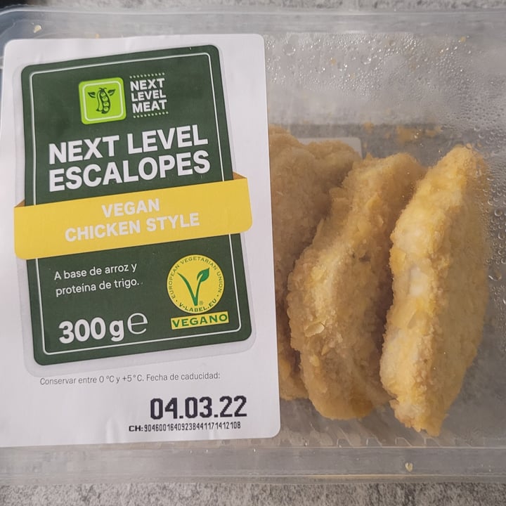 photo of Next Level Meat Next Level Escalopes Vegan Chicken Style shared by @melroma on  11 Mar 2022 - review