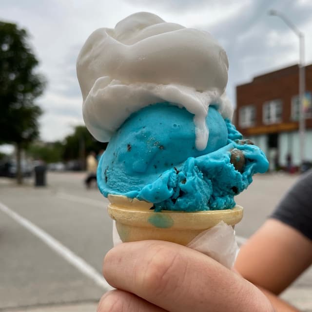 Photo of the dish “Cookie Monster Gelato”