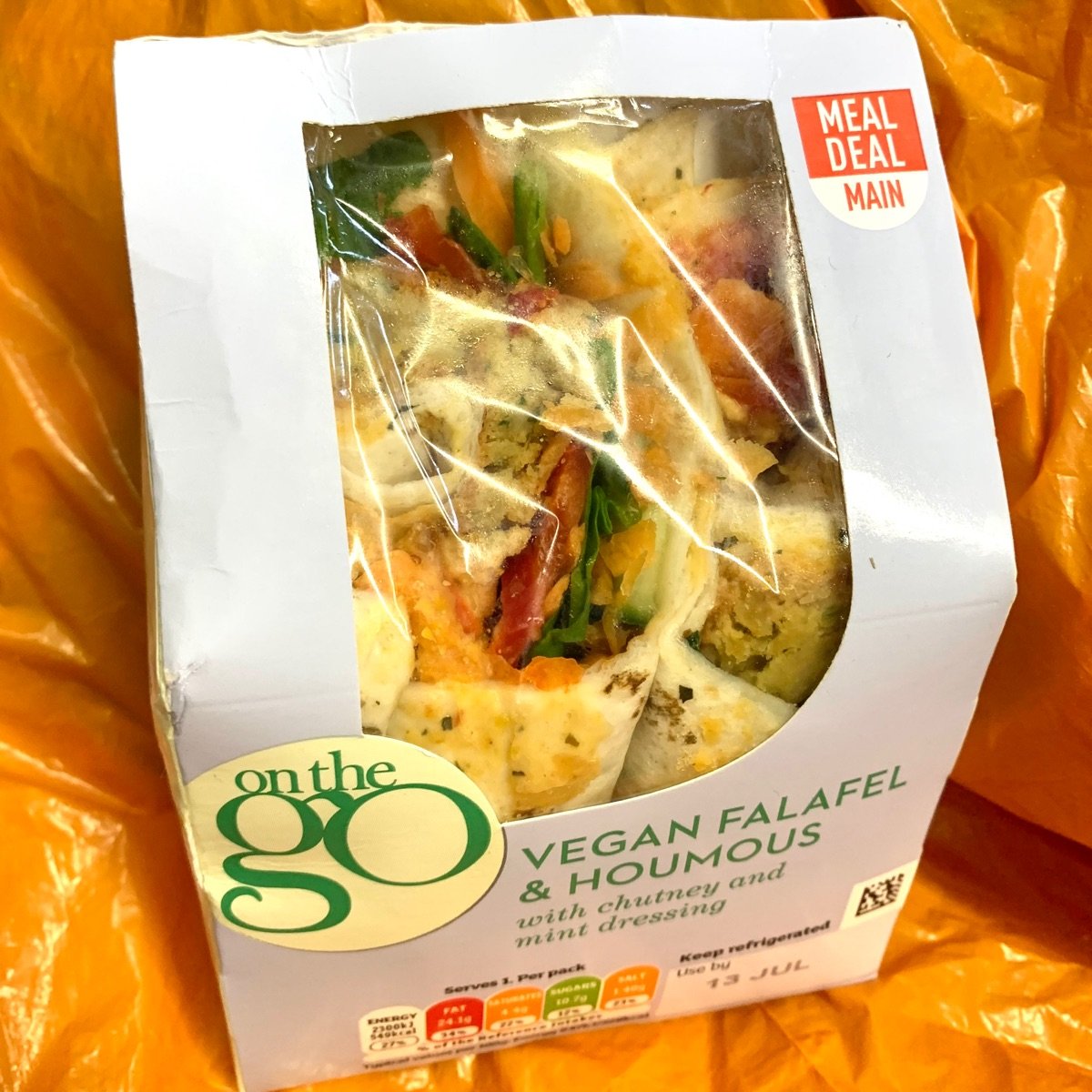 Sainsbury's Vegan Falafel & Houmous Wrap Reviews abillion