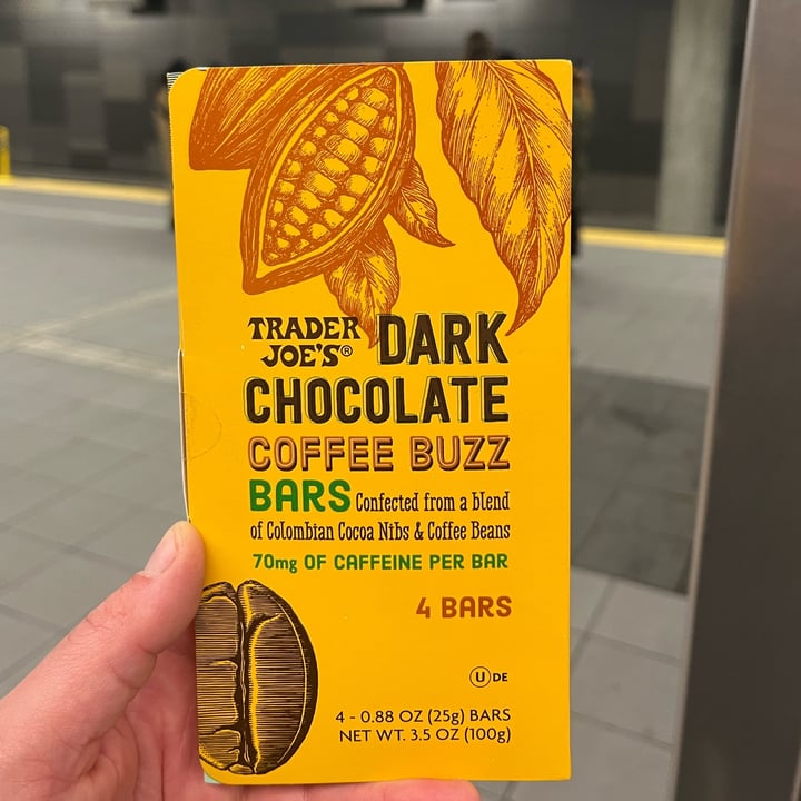 photo of Trader Joe's Dark chocolate coffee buzz shared by @oshmorethstorm on  15 Dec 2022 - review