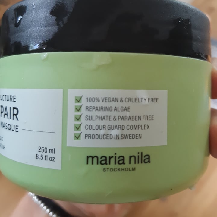 photo of Maria Nila Structure Repair Hair Masque shared by @carolicagigas on  27 Jul 2020 - review