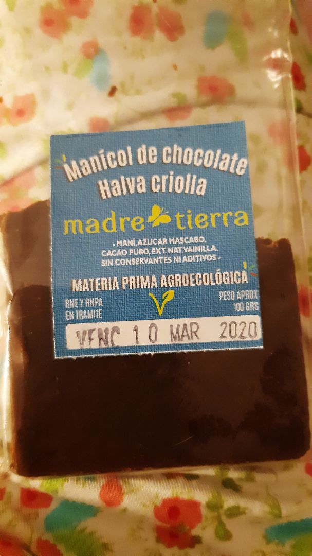 review photo of Madre Tierra Manitol de Chocolate shared by @azulclarito on 27 Jan 2020 - review