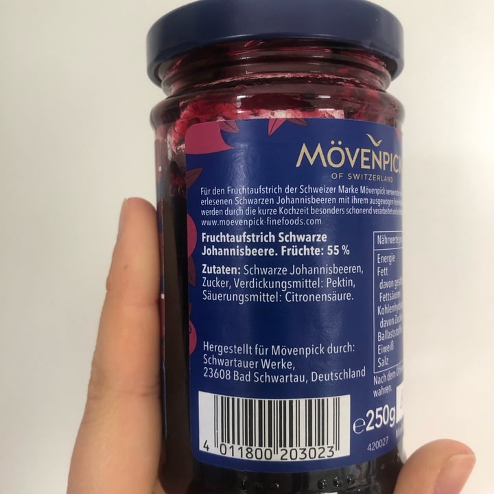 photo of Mövenpick Schwarze Johannisbeere Marmelade shared by @luciafinotello on  10 Apr 2022 - review