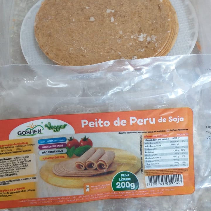 photo of Goshen Peito De Peru De Soja shared by @henriquepilz on  10 Jul 2022 - review