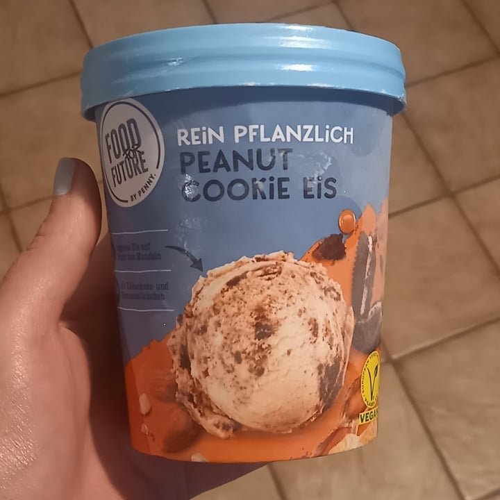 photo of Food For Future Peanut Cookie Eis Rein Pflanzlich shared by @anameier on  01 Aug 2021 - review