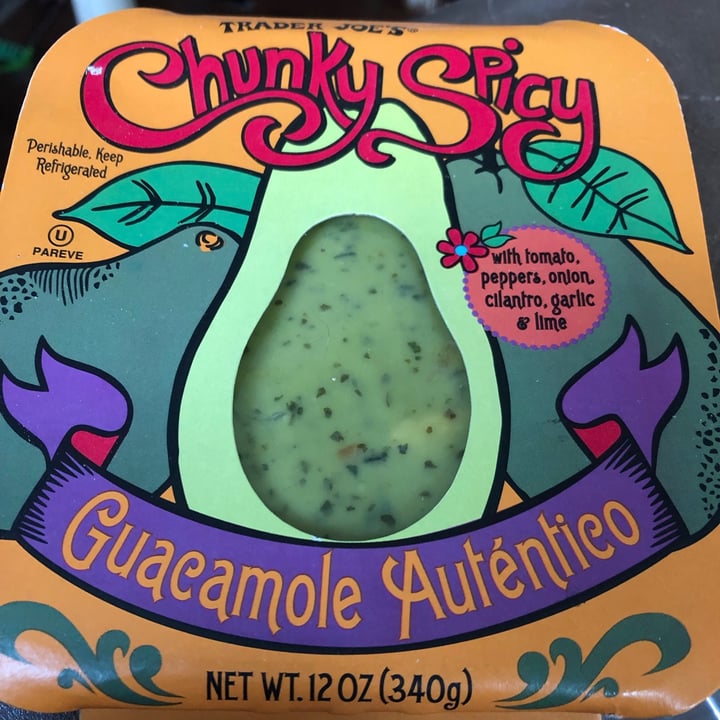 photo of Trader Joe's Chunky spicy guacamole auténtico shared by @allycat38 on  23 Jan 2022 - review