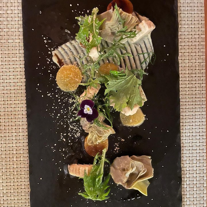 photo of Aubergine Restaurant 3 course vegan menu shared by @luckylena on  06 Mar 2022 - review