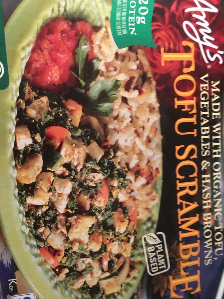 photo of Amy’s Amy’s Tofu Scramble shared by @veganlefay on  18 Mar 2020 - review