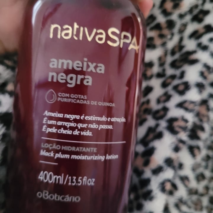 photo of O Boticário Ameixa Negra Loção Nutritiva Desodorante shared by @penhacarvalho on  27 Jul 2022 - review