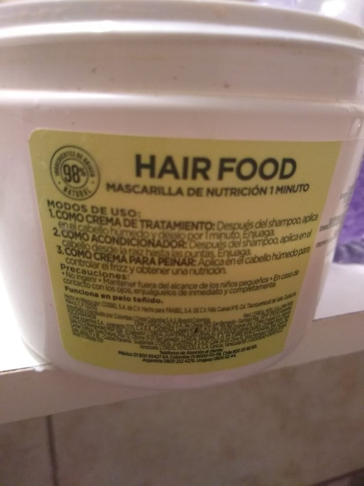 review photo of Garnier Hair Food Aguacate Mascarilla de Nutrición shared by @daipraesepe on 09 Dec 2019 - review