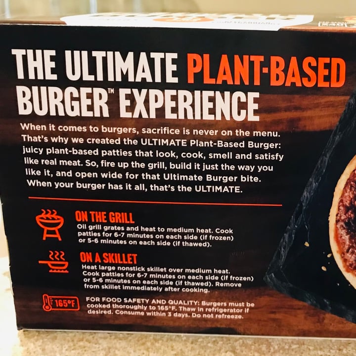 photo of Gardein Ultimate Plant-Based Burger shared by @redpath on  28 Feb 2021 - review