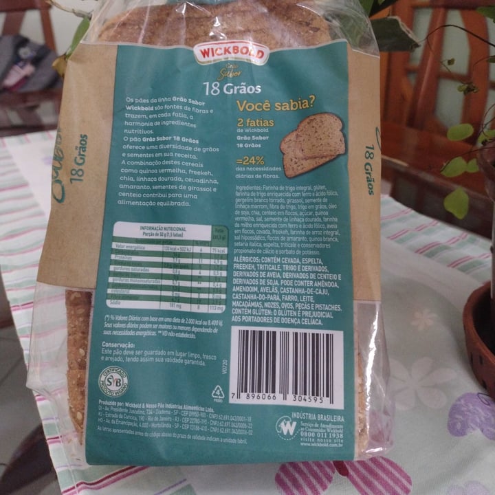 review photo of wickbold & nosso pão indústria de alimentos ltda Pão Integral 18 Grãos shared by @sloddi on 09 May 2022 - review