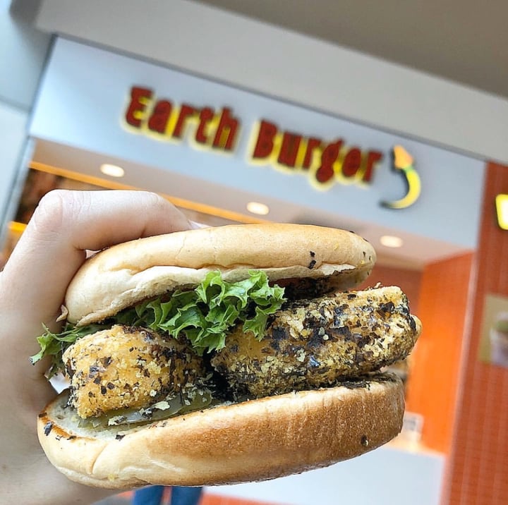 photo of Earth Burger Fish-less Sandwich shared by @passportvegan on  23 Jan 2020 - review