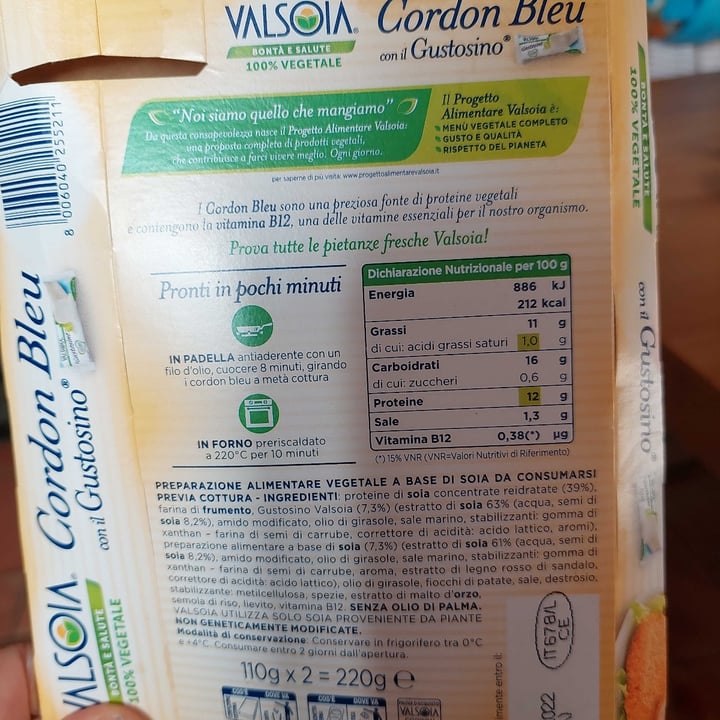 review photo of Valsoia Cordon Bleu con il Gustosino shared by @pipppi on 21 Feb 2022 - review