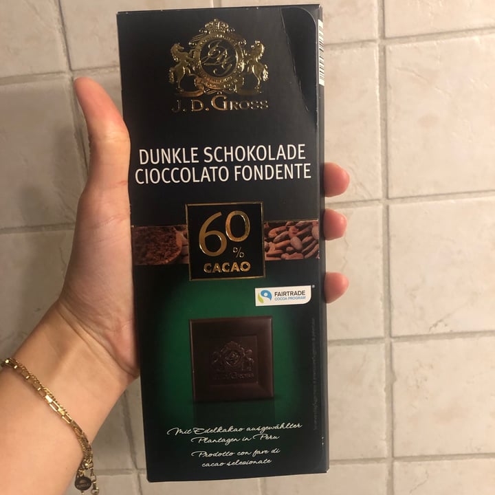 photo of J. D. Gross Chocolate Amazonas 60% shared by @giuliettaveg on  20 May 2021 - review