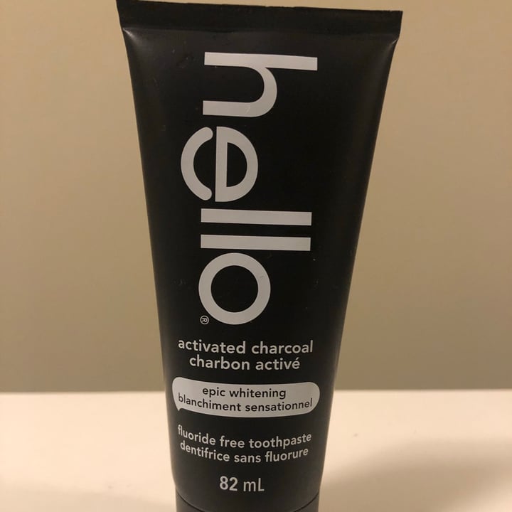 photo of Hello Activated Charcoal Epic Whitening Flouride Free Toothpaste shared by @andiecoconut on  11 Feb 2021 - review