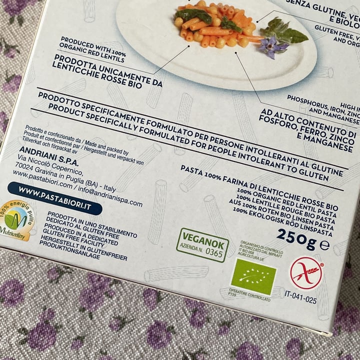 photo of Biori Pasta di lenticchie shared by @rosib on  12 Jan 2022 - review