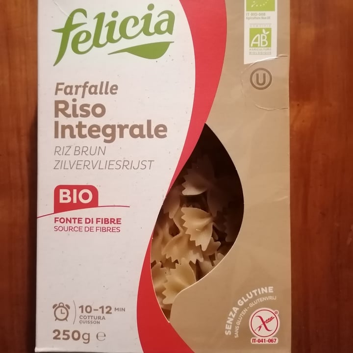 photo of Felicia Farfalle riso integrale shared by @lauzab on  22 Jun 2021 - review
