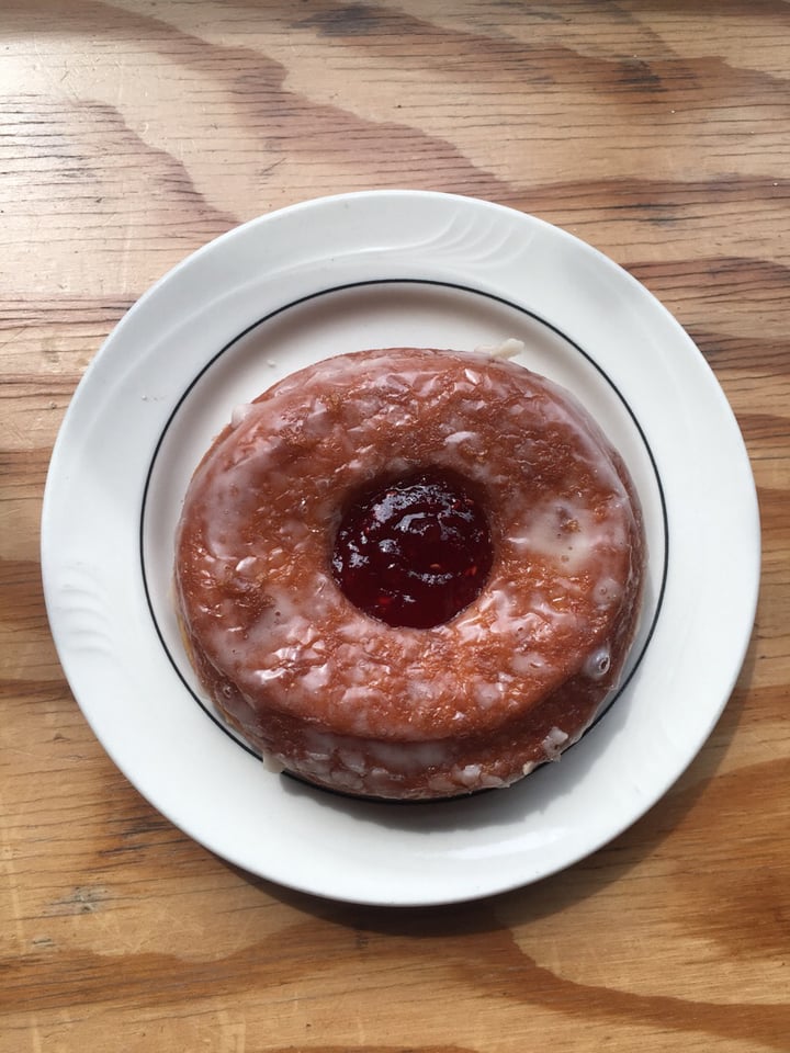 review photo of Mighty-O Donuts Capitol Hill Glazed donut with jam shared by @alimatthews on 30 Nov 2018 - review